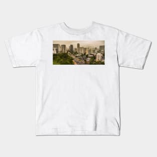 Downtown View Honolulu Kids T-Shirt